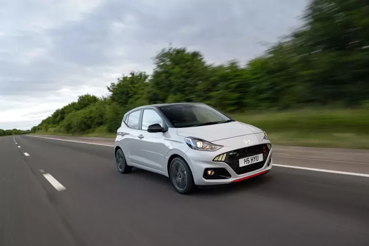Image of a Hyundai I10 city car