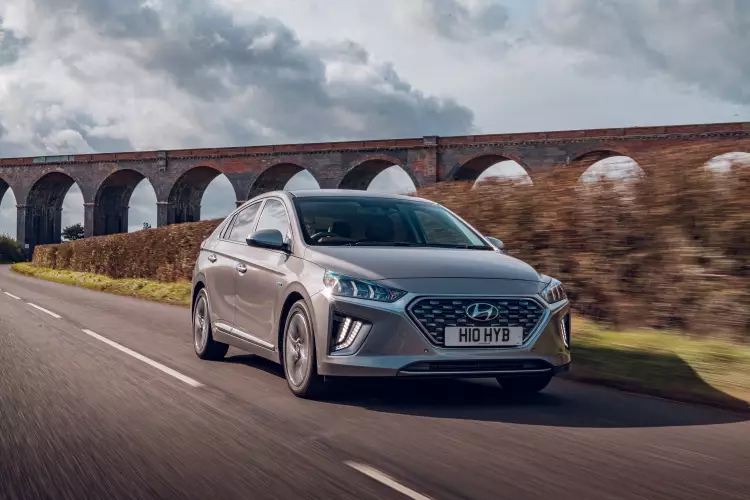 Image of a Hyundai IONIQ family car