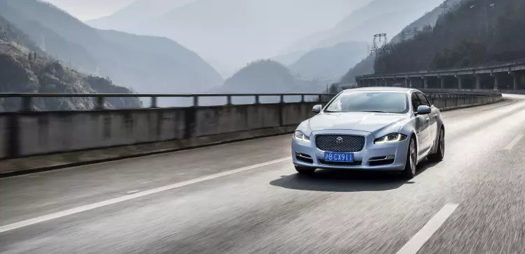 Image of a Jaguar XJ luxury car
