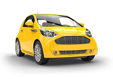 Small yellow car